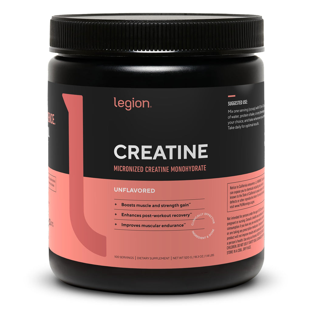 Legion Micronized Creatine Monohydrate for Muscle Gain

