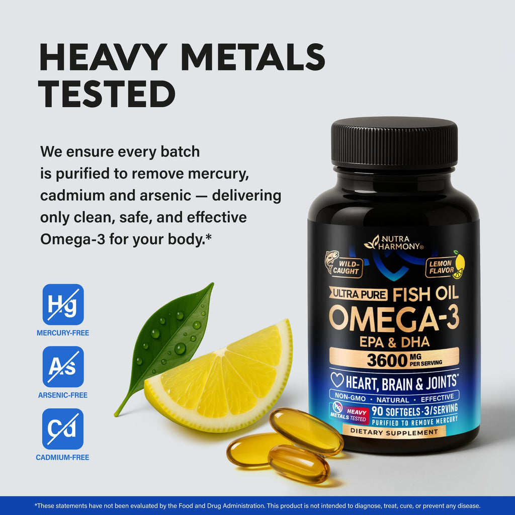 NutraHarmony Omega-3 Fish Oil Supplement

