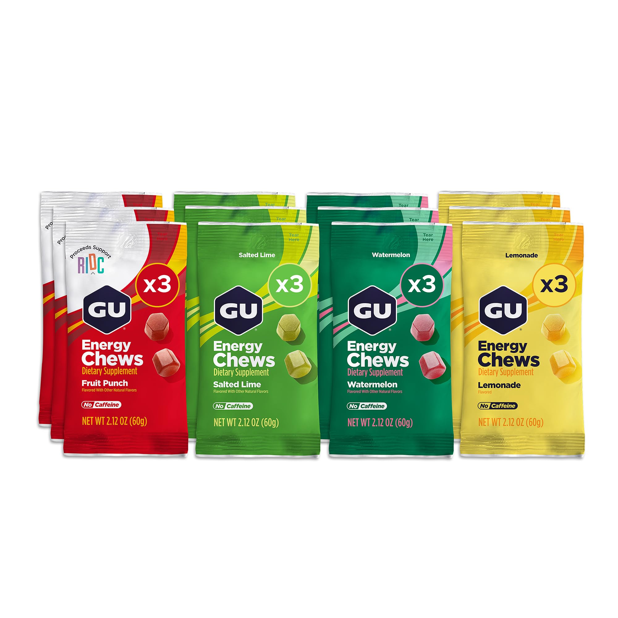 GU Energy Chews Assorted Flavors