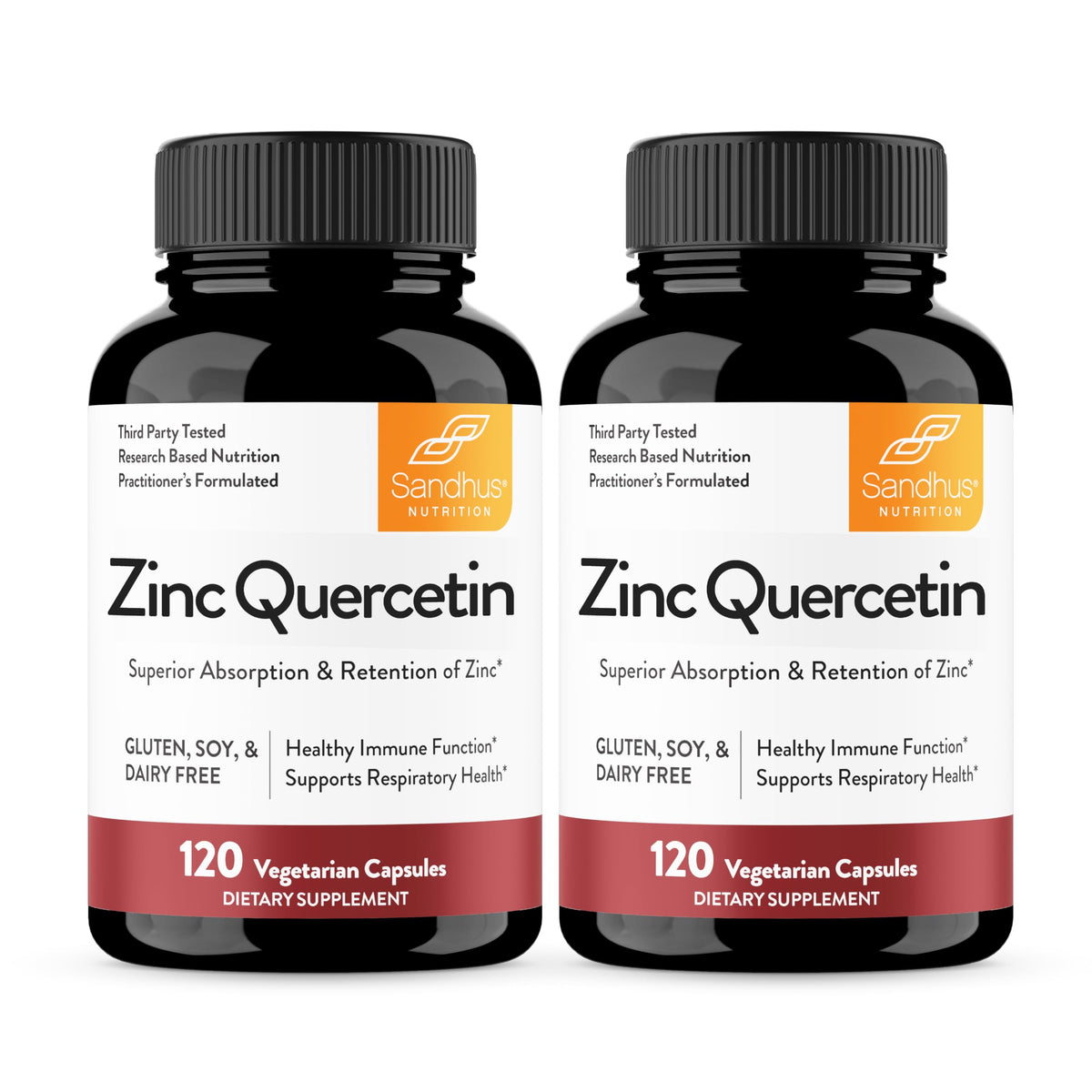 Sandhu's Zinc Quercetin Capsules - Immune Support, Vegetarian, USA Made