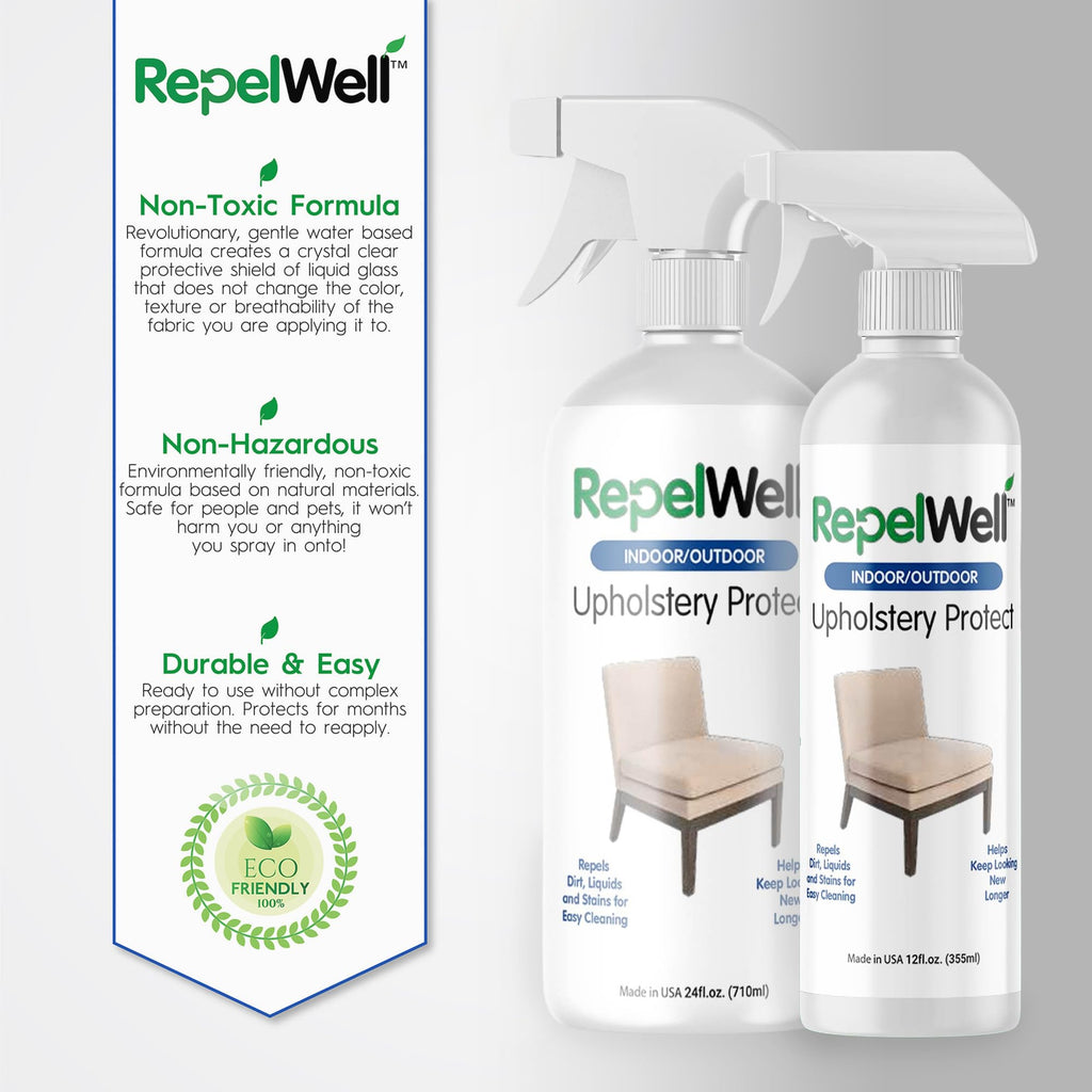 RepelWell Fabric & Leather Stain & Water Repellent Spray

