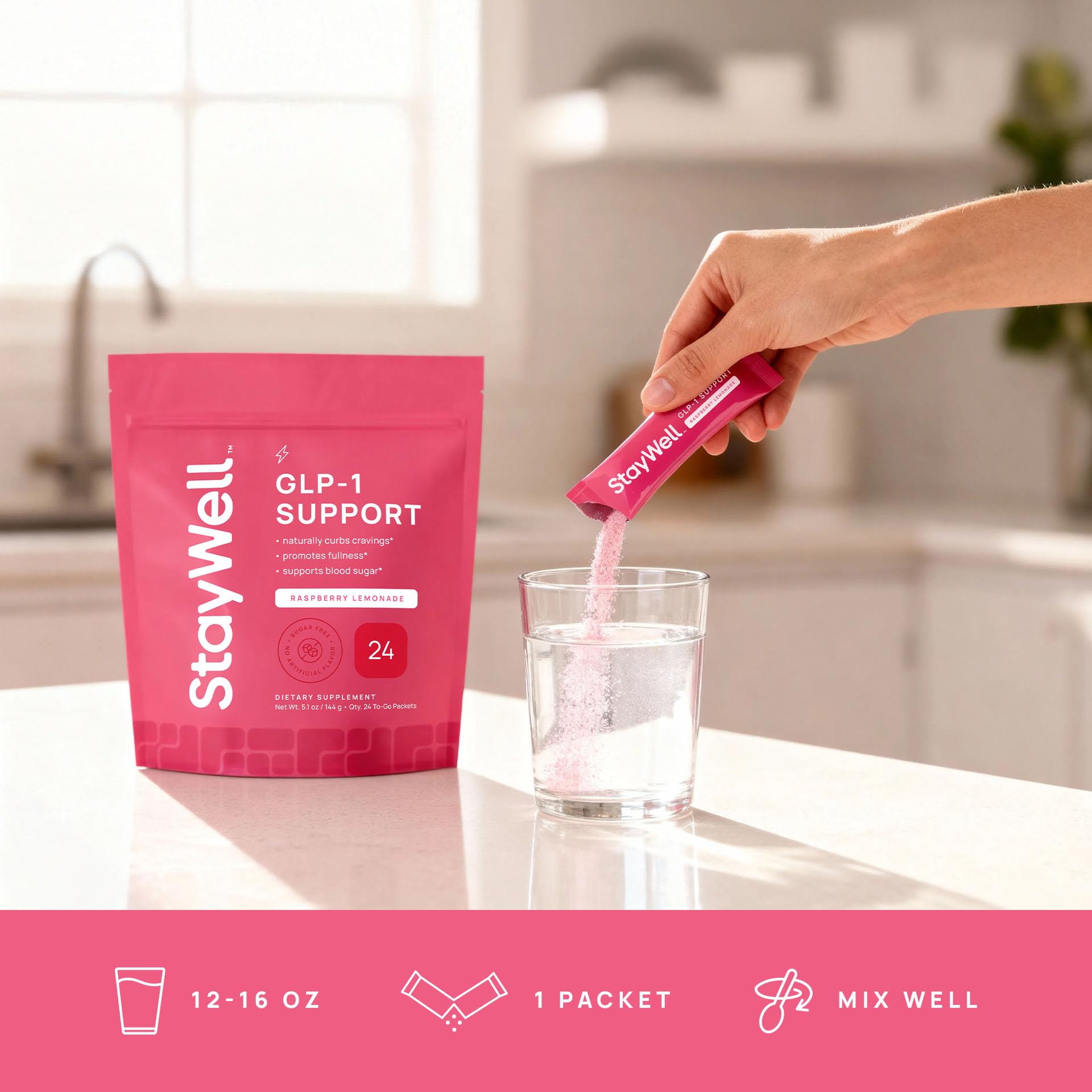 GLP-1 Supplement Drink Mix for Appetite Support

