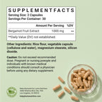 Luma Nutrition Citrus Bergamot 1000mg Supplement | Heart Health

