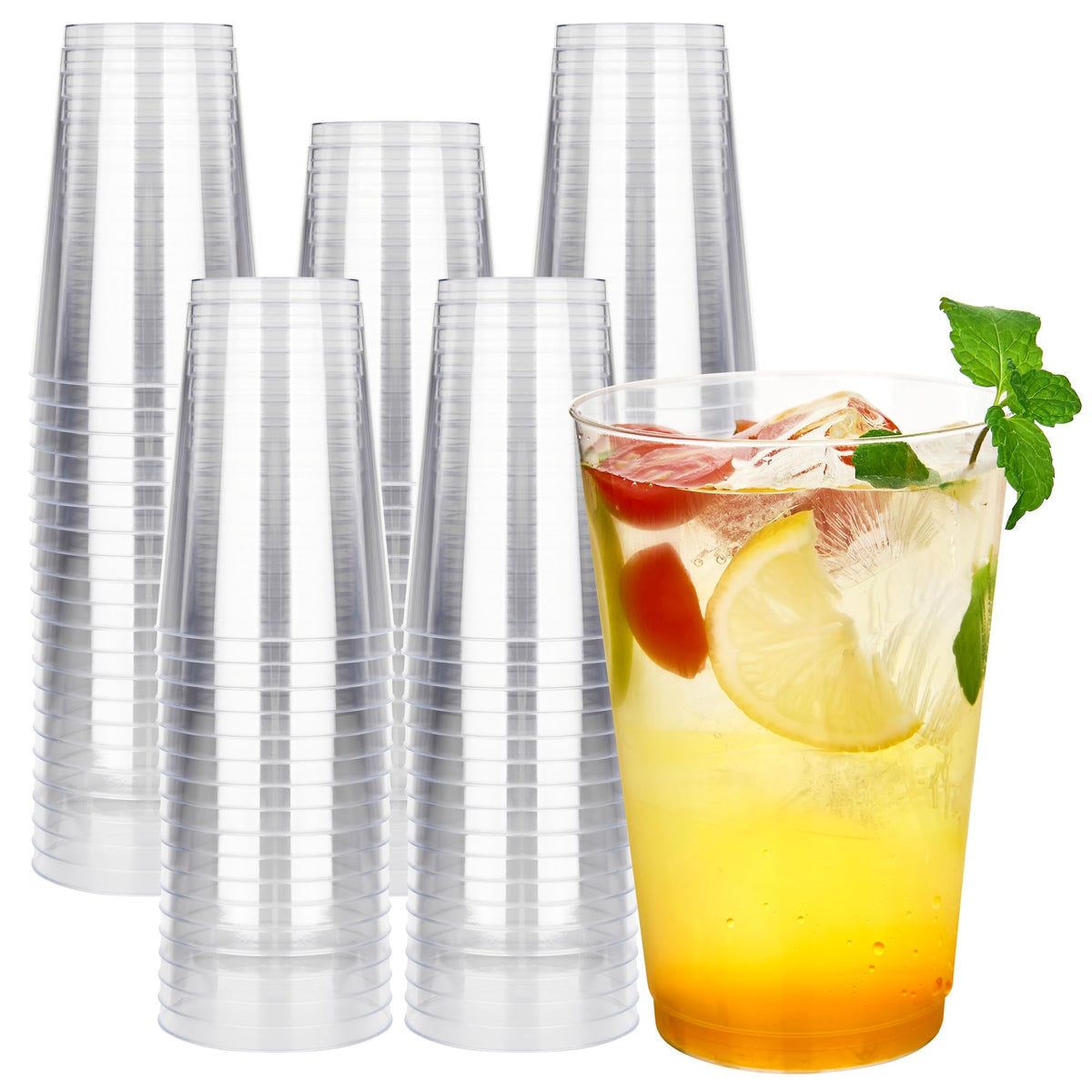RACETOP Disposable Plastic Cups for Parties