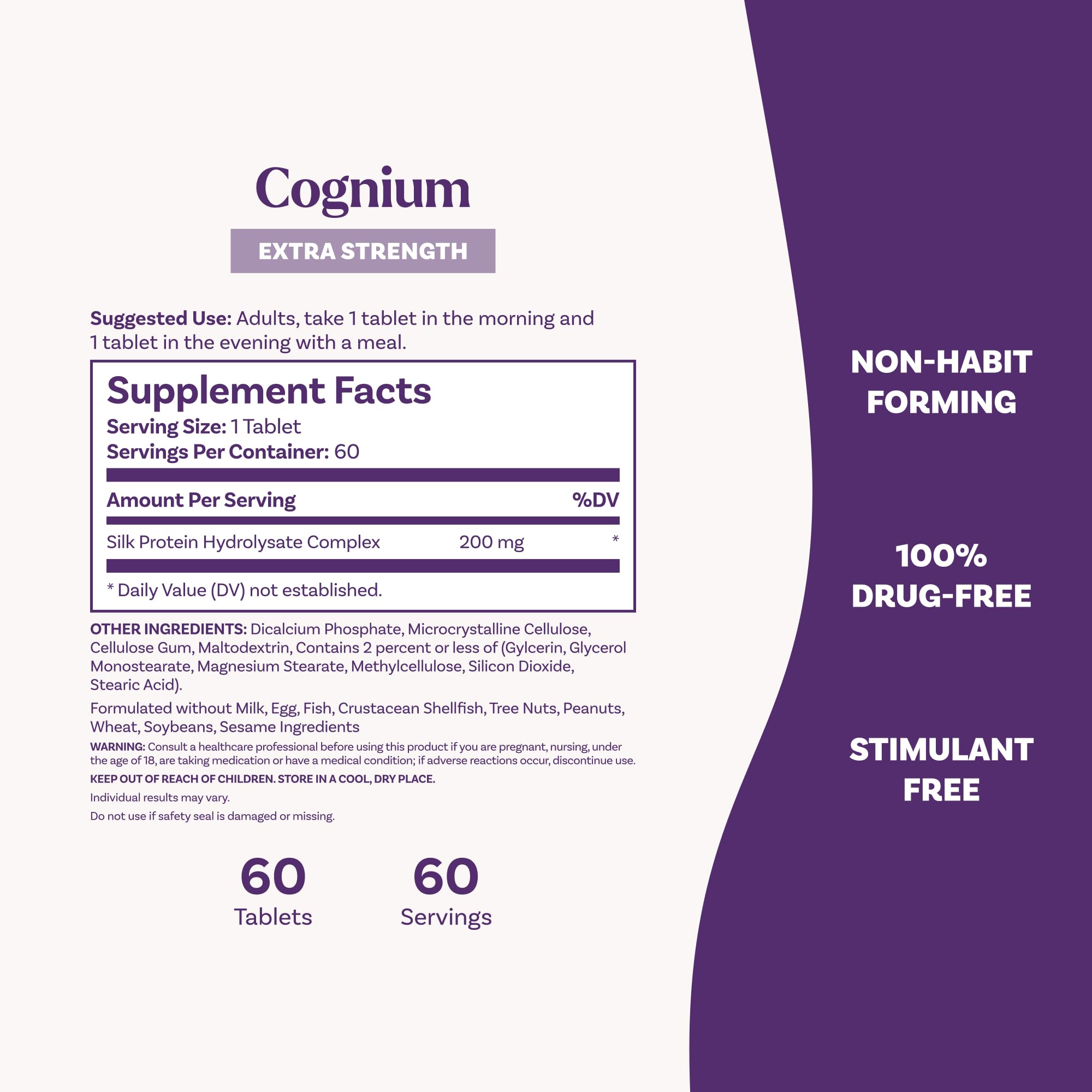 Natrol Cognium Memory Extra Strength Brain Health Supplement

