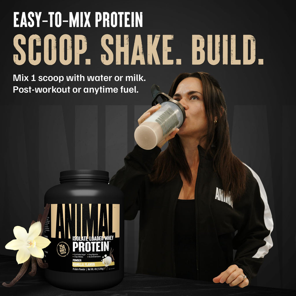 Animal Whey Isolate Protein Powder - 25g Protein

