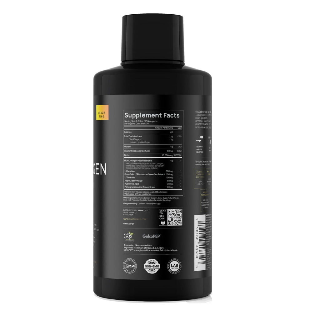 ELMNT Liquid Collagen Burn – Hair, Skin & Weight Support

