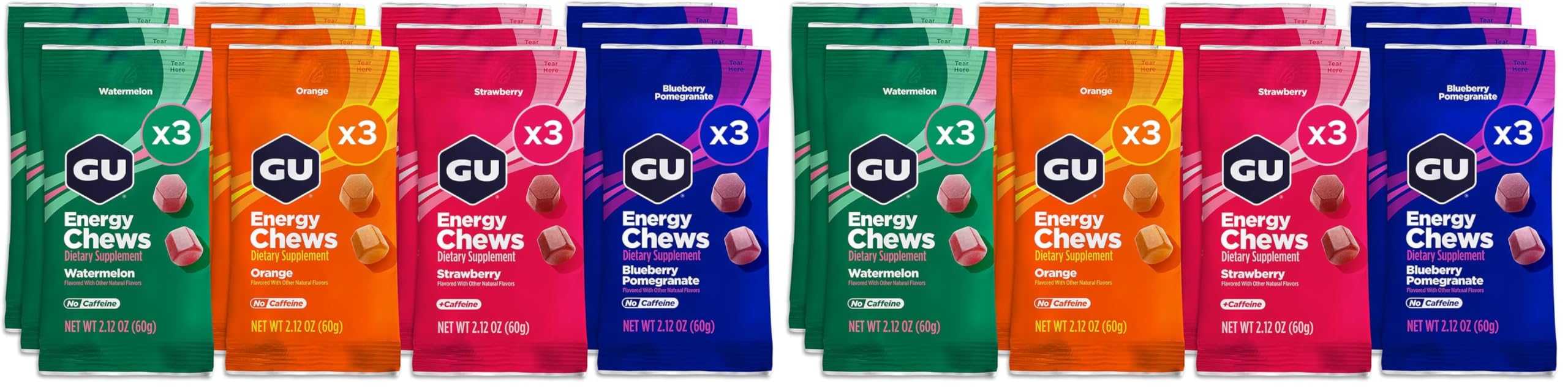 GU Energy Chews Assorted Flavors