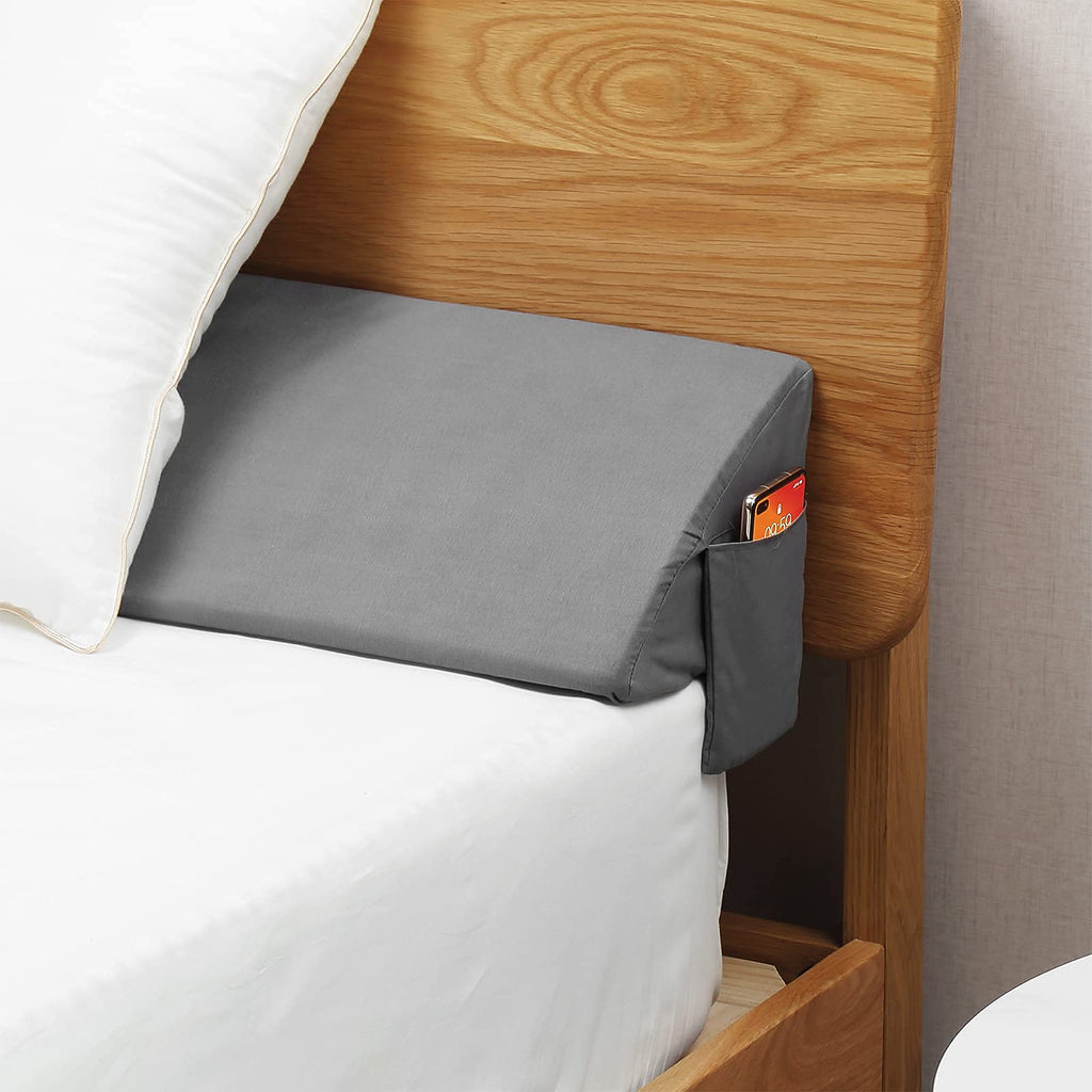 Vekkia Bed Wedge Pillow for Headboard Gap Filler Pockets
