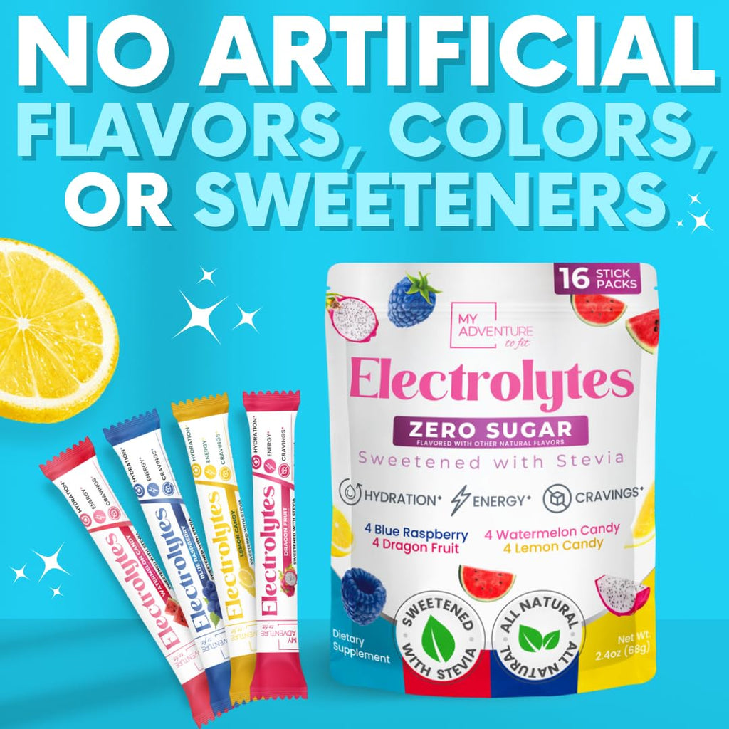 Electrolyte Powder Packets for Hydration | Sugar-Free

