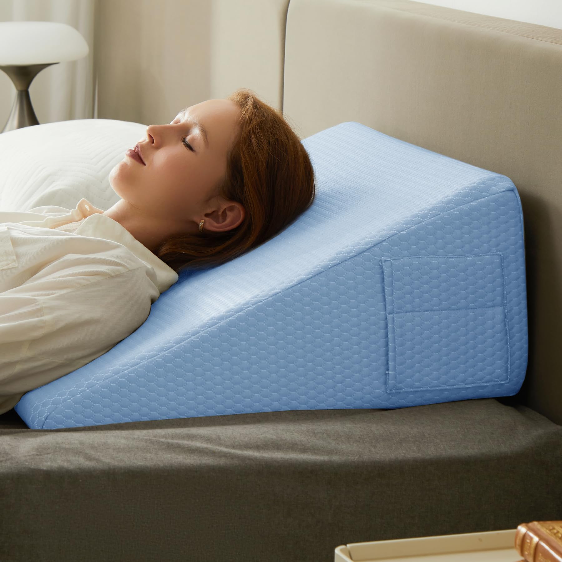 Bedluxe Wedge Pillow for Reflux Relief and Comfort