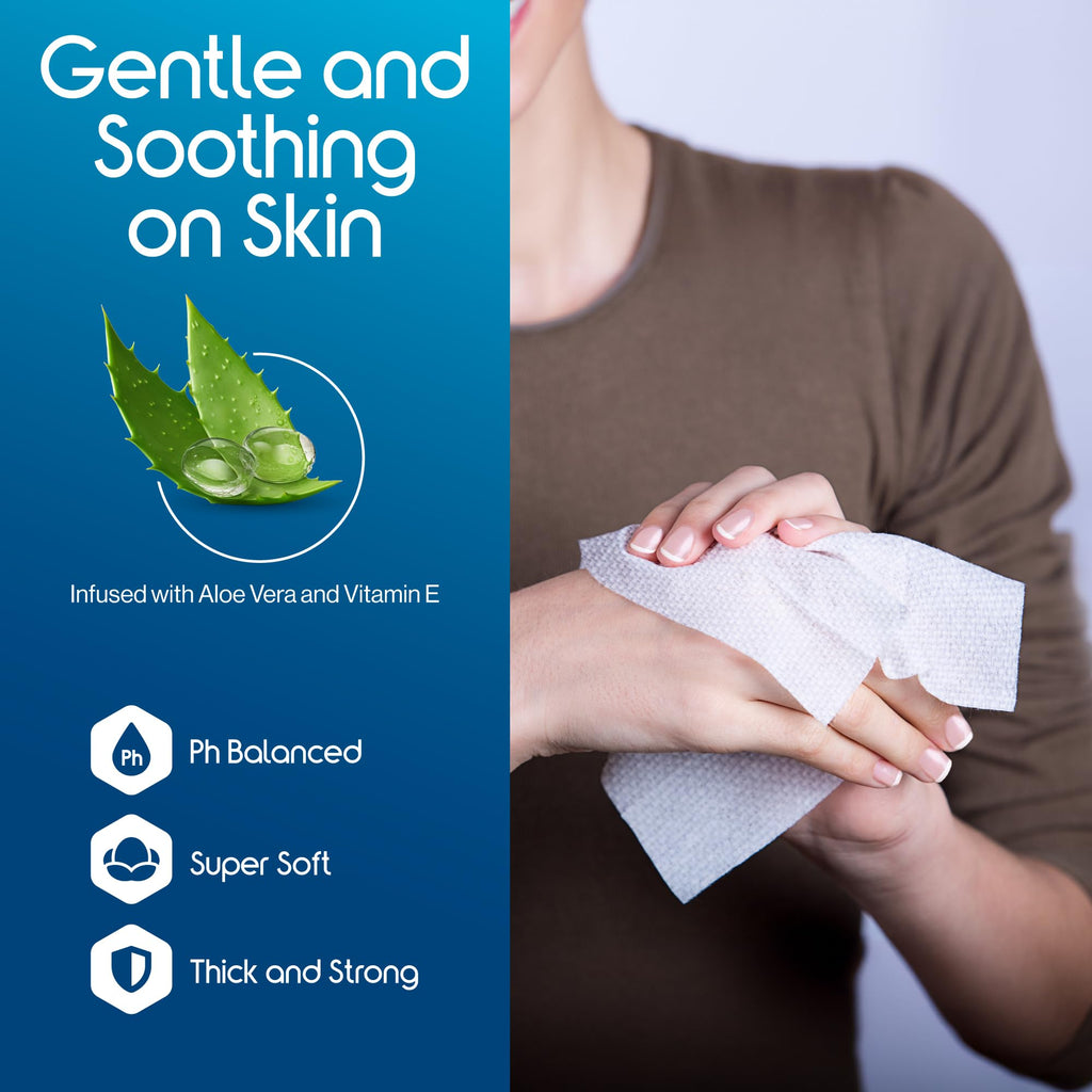 Inspire Adult Wet Wipes - Hypoallergenic 8x12 in

