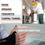 Copper Compression Wrist Brace Ambidextrous Copper Infused Support


