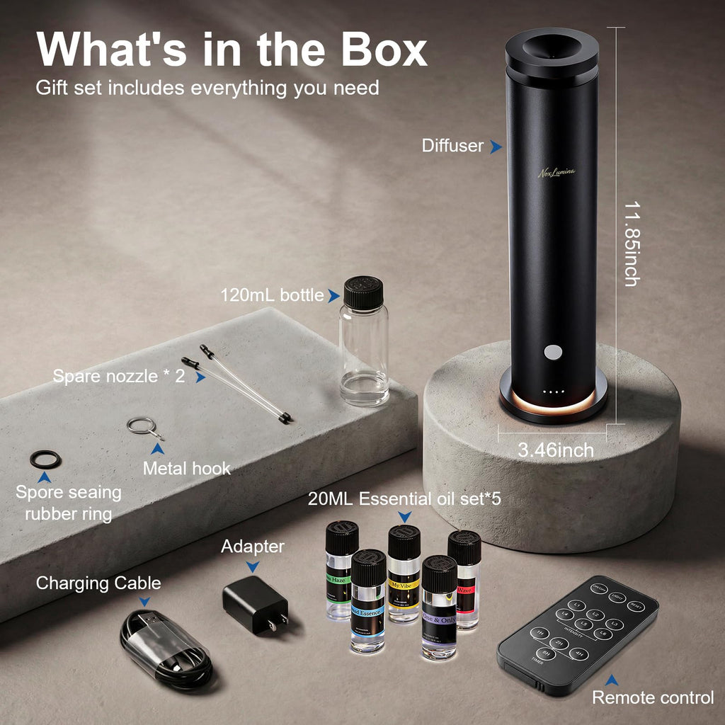 Waterless Diffuser Pro with 5 Oils | Large Room Diffuser

