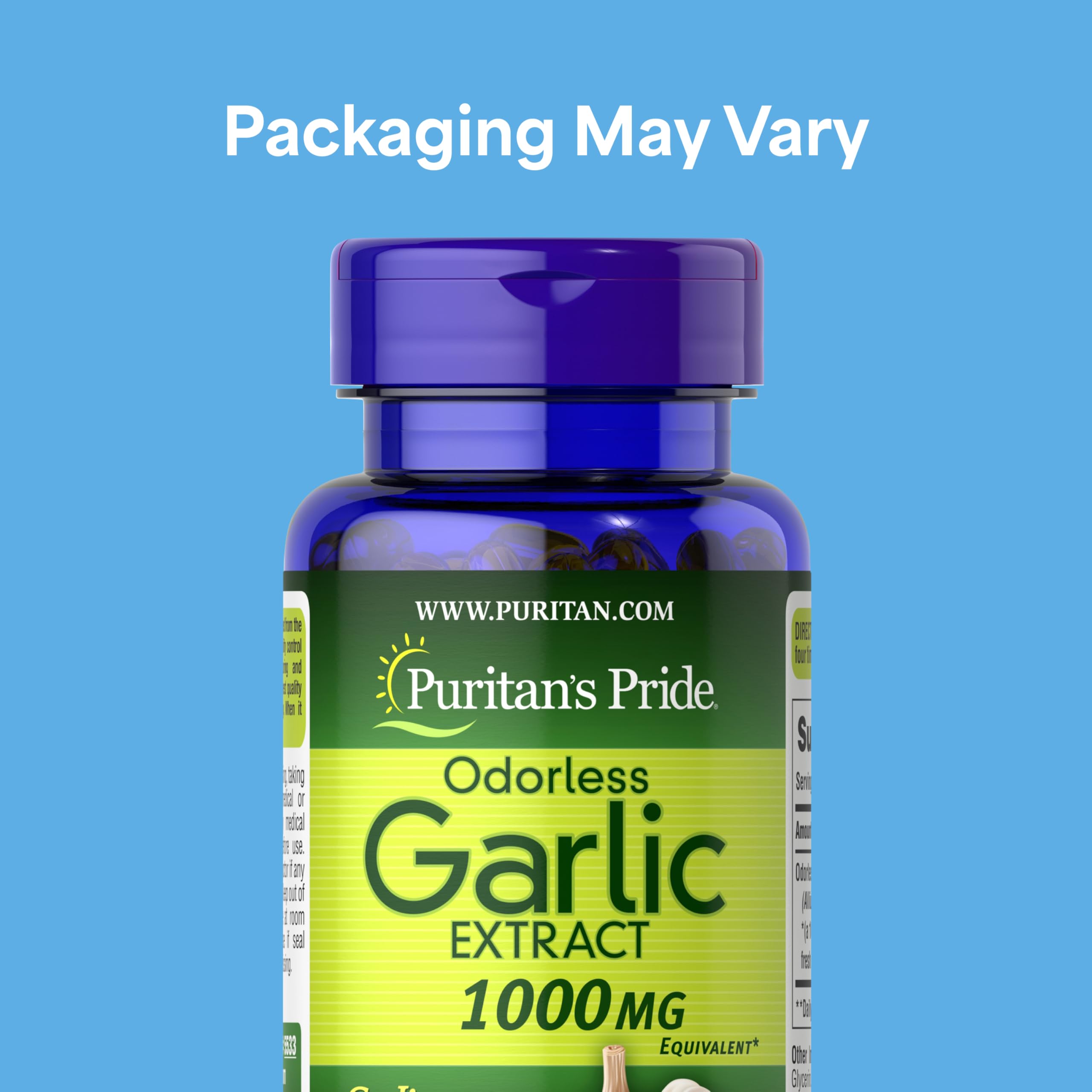 Odorless Garlic Supplement by Puritan's Pride | Heart Health

