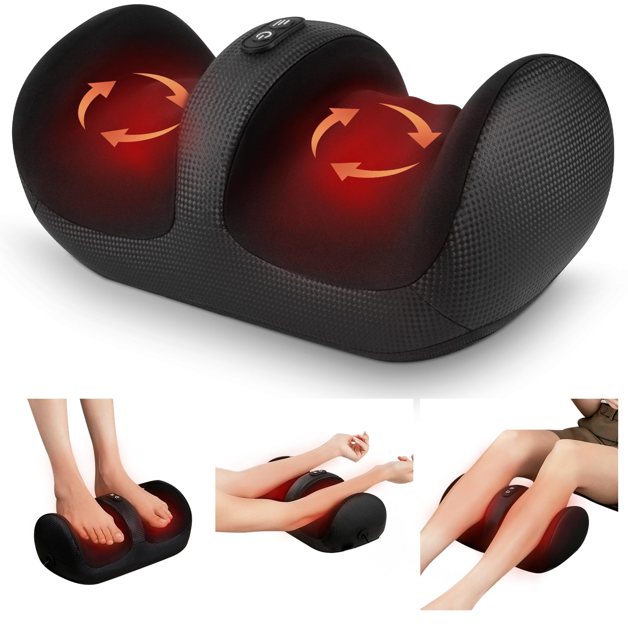 Nekteck Foot Massager with Heat Shiatsu Roller

