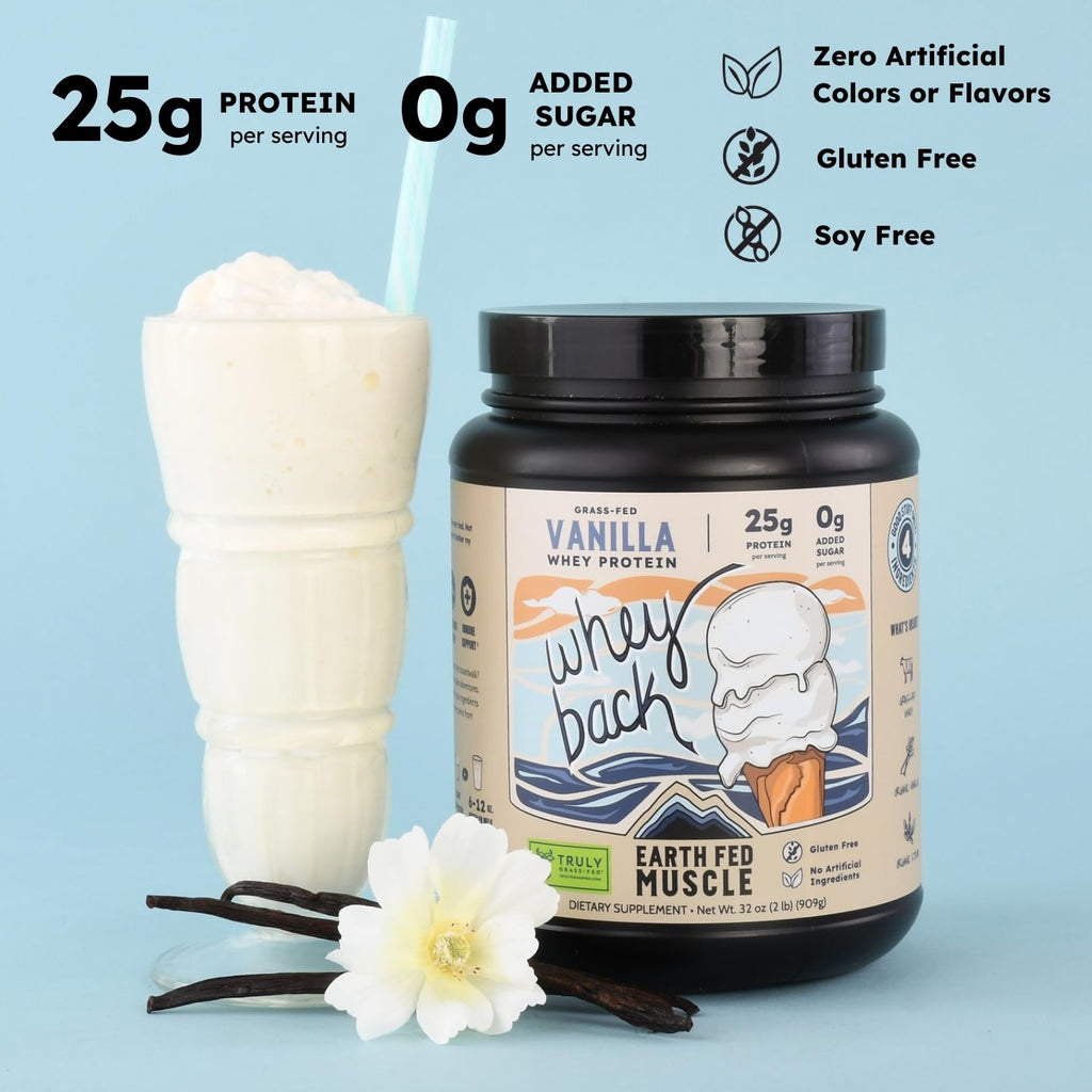 Whey Isolate by Earth Fed Muscle Irish GrassFed - 25g Protein

