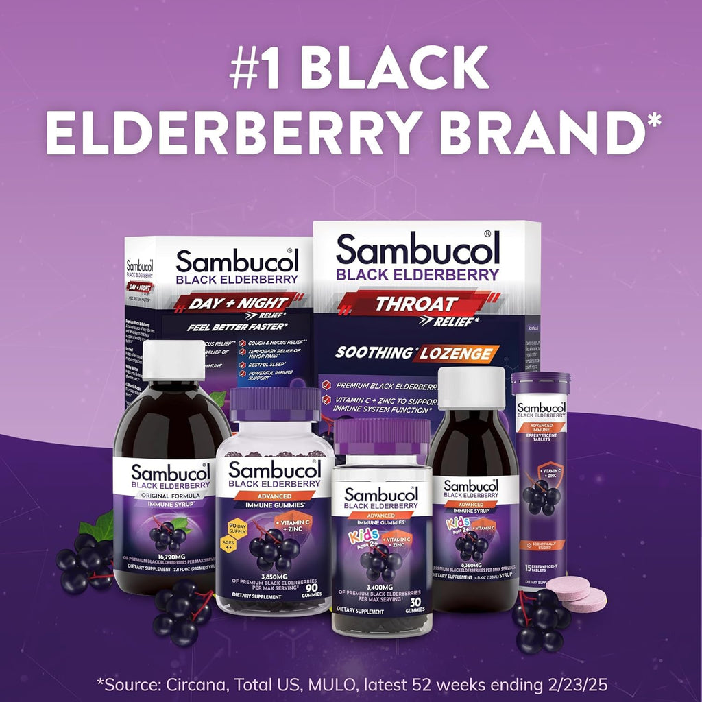 Sambucol Black Elderberry Syrup Immune Support

