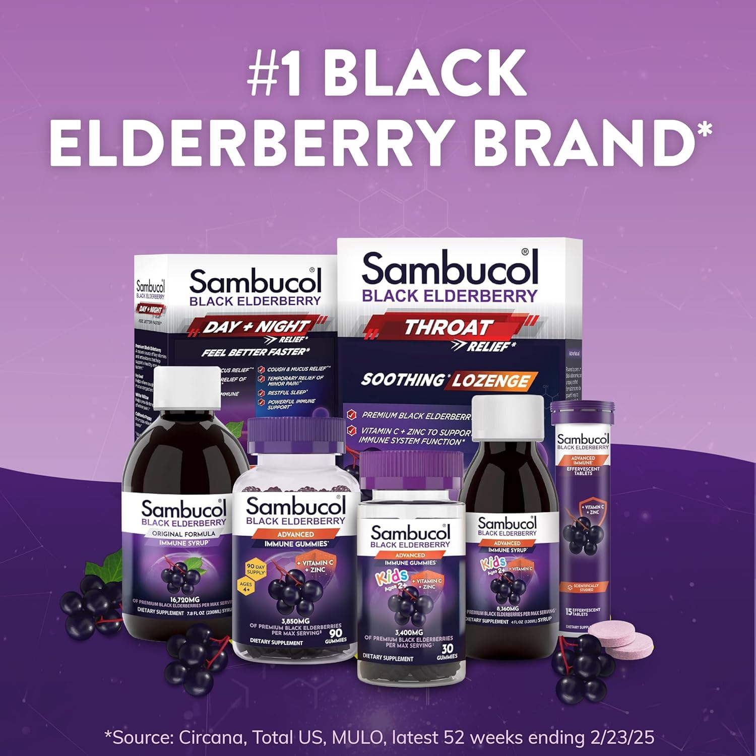 Sambucol Black Elderberry Syrup Immune Support

