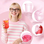 KesaPlan Disposable PET Cups with Sip Lids

