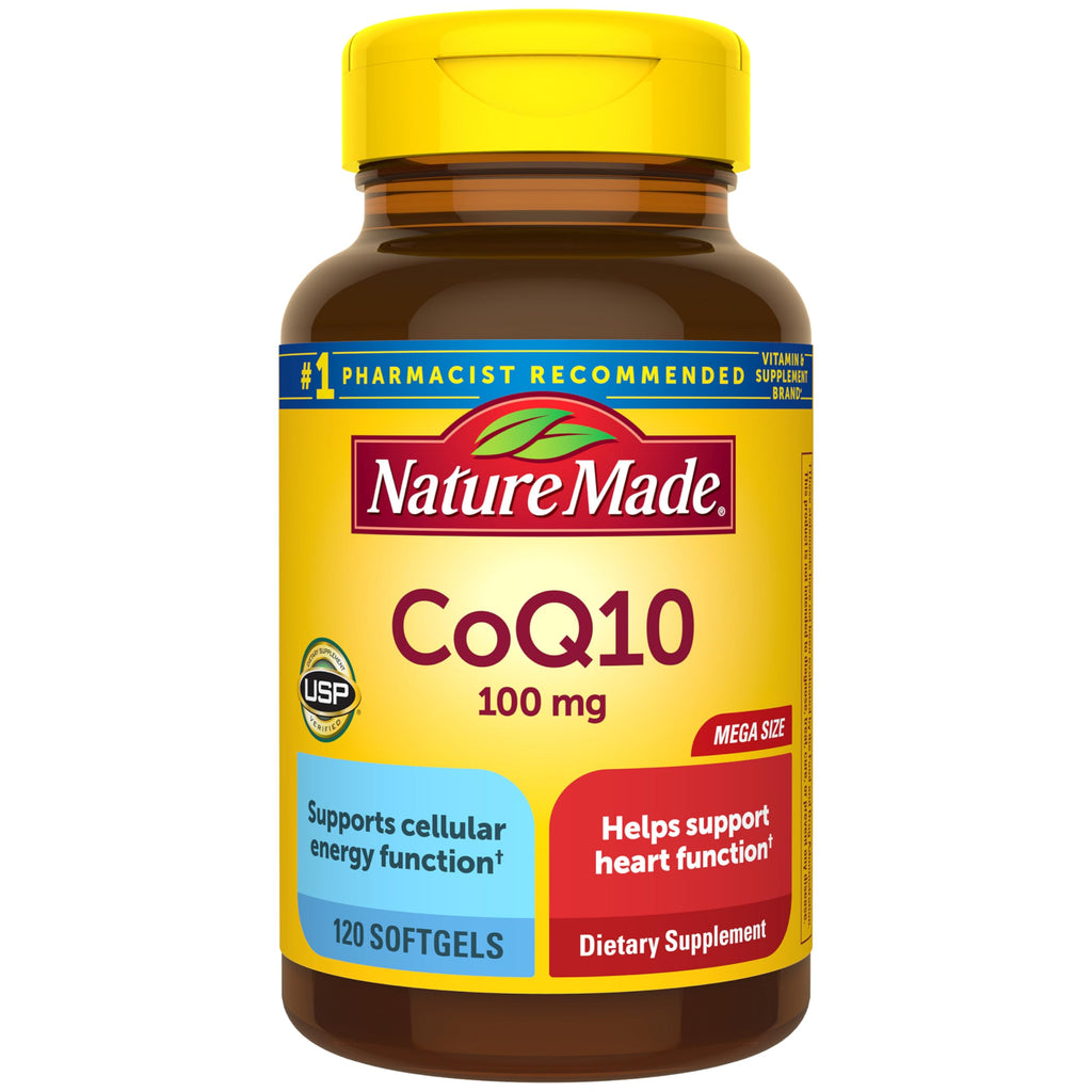 Nature Made CoQ10 100 mg Softgels for Heart Health


