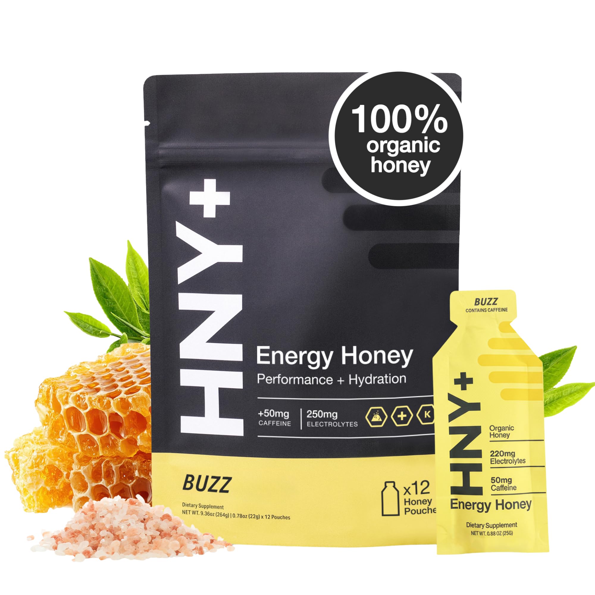 Organic Honey Energy Gel with Electrolytes for Endurance

