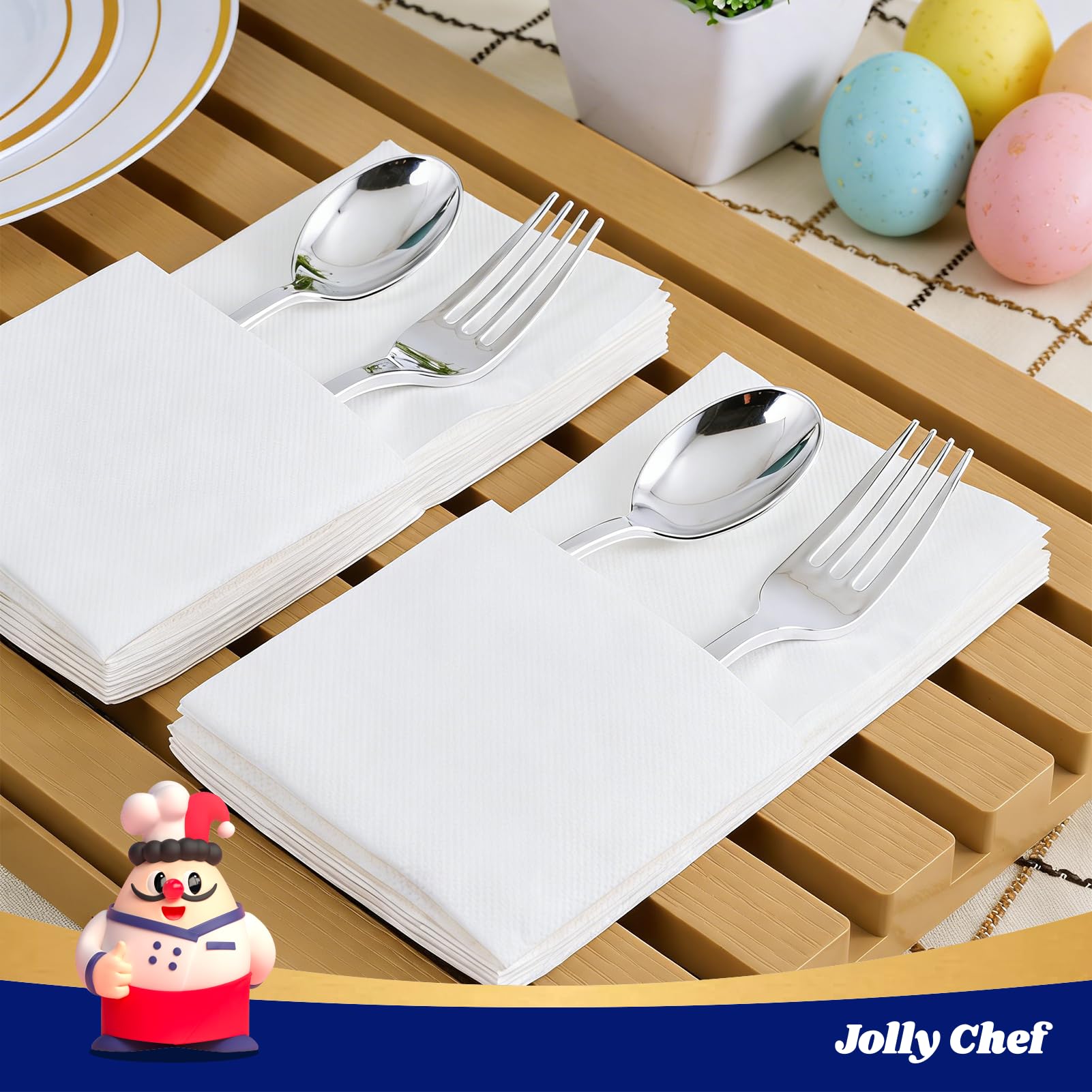 JOLLY CHEF Disposable Paper Napkins for Events

