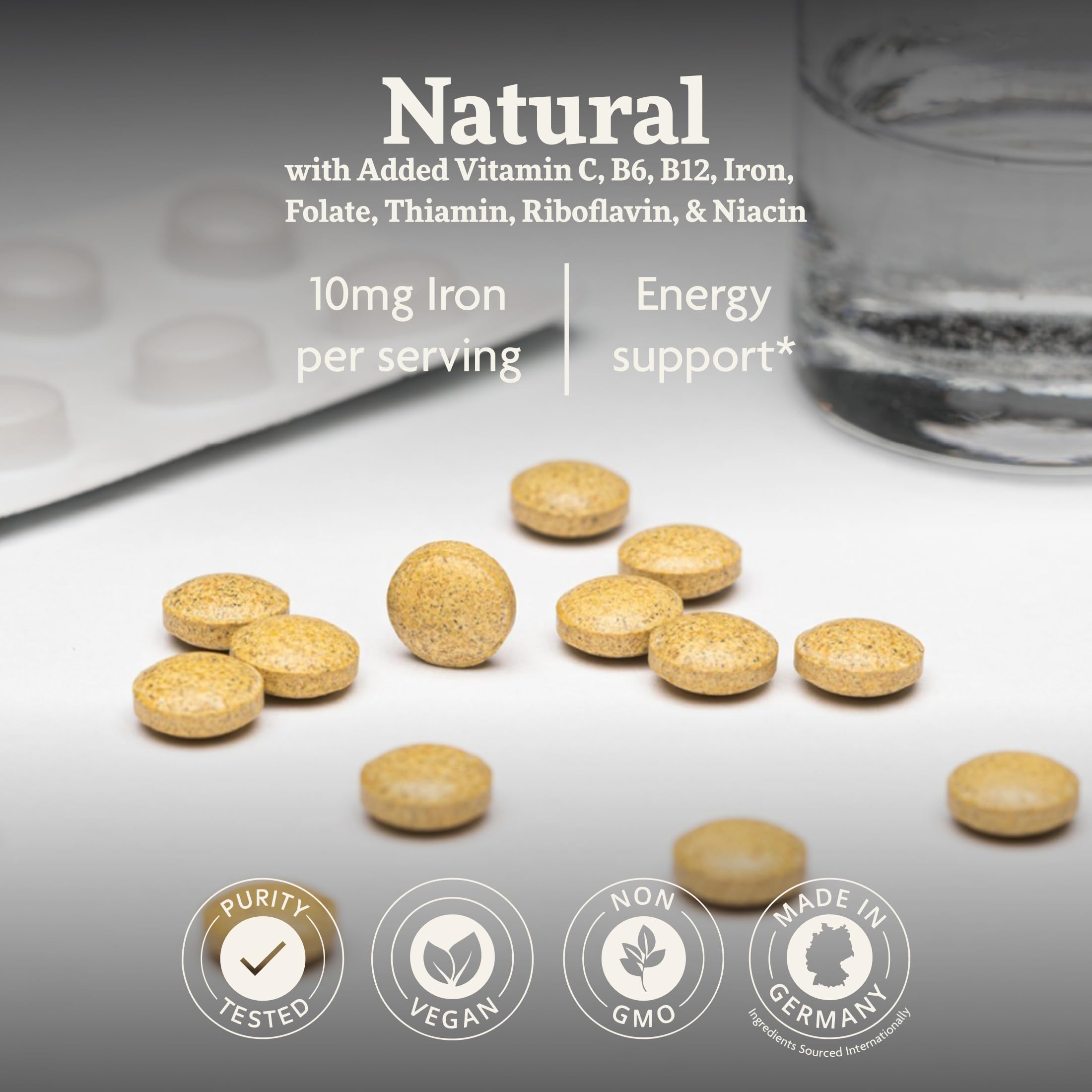 Floradix Iron Tablets - Iron Supplement with B Vitamins

