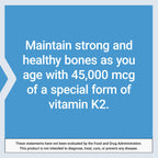 Life Extension Vitamin K2 Mega Bone Health Supplement

