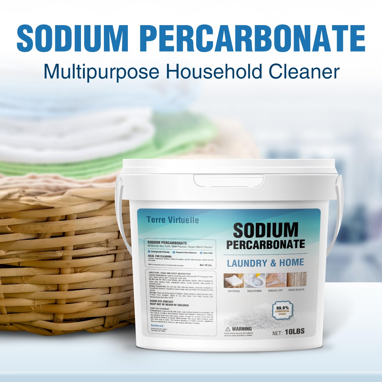 Sodium Percarbonate Oxygen Bleach Powder | Laundry Cleaner

