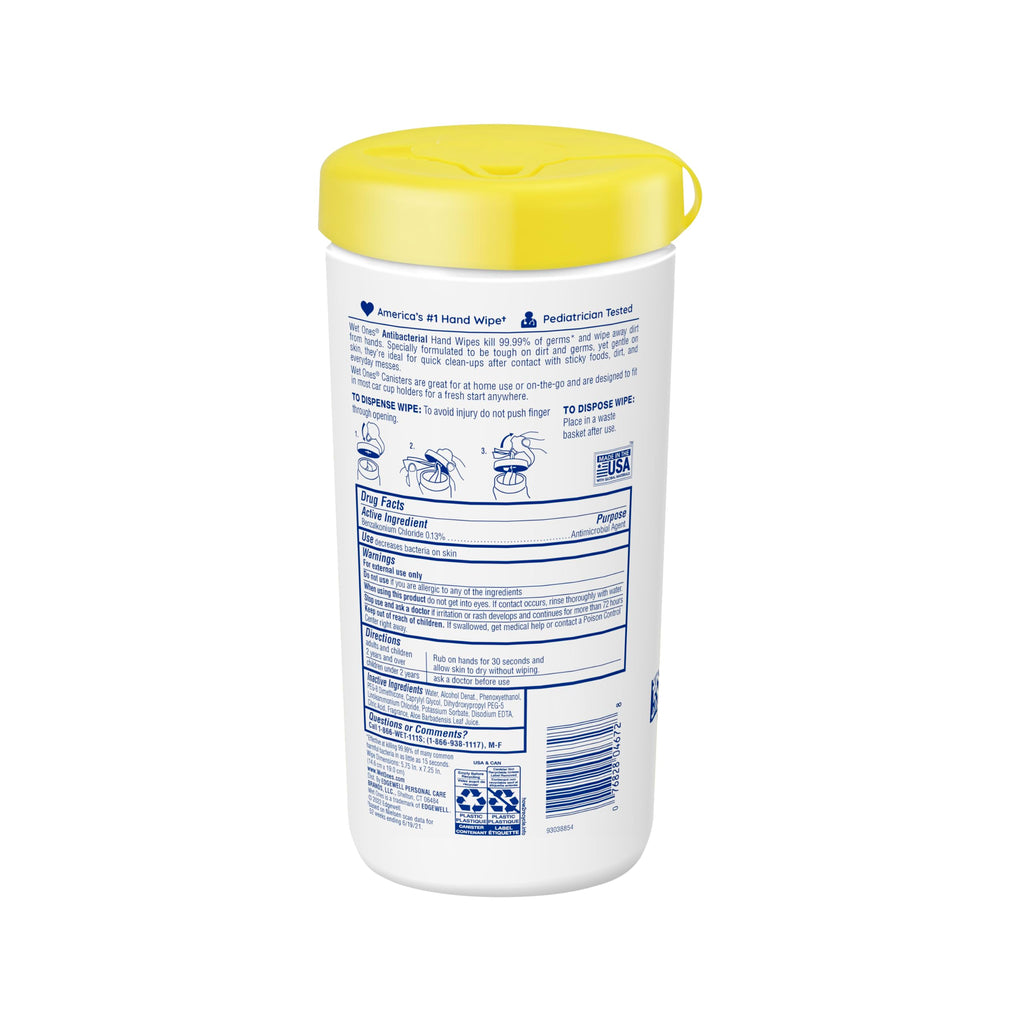 Wet Ones Antibacterial Hand Wipes Tropical Splash

