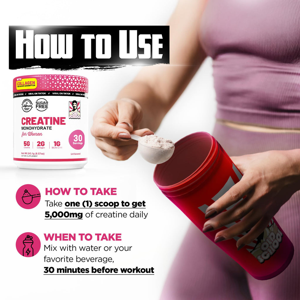 Old School Labs Creatine for Women – Post-Workout


