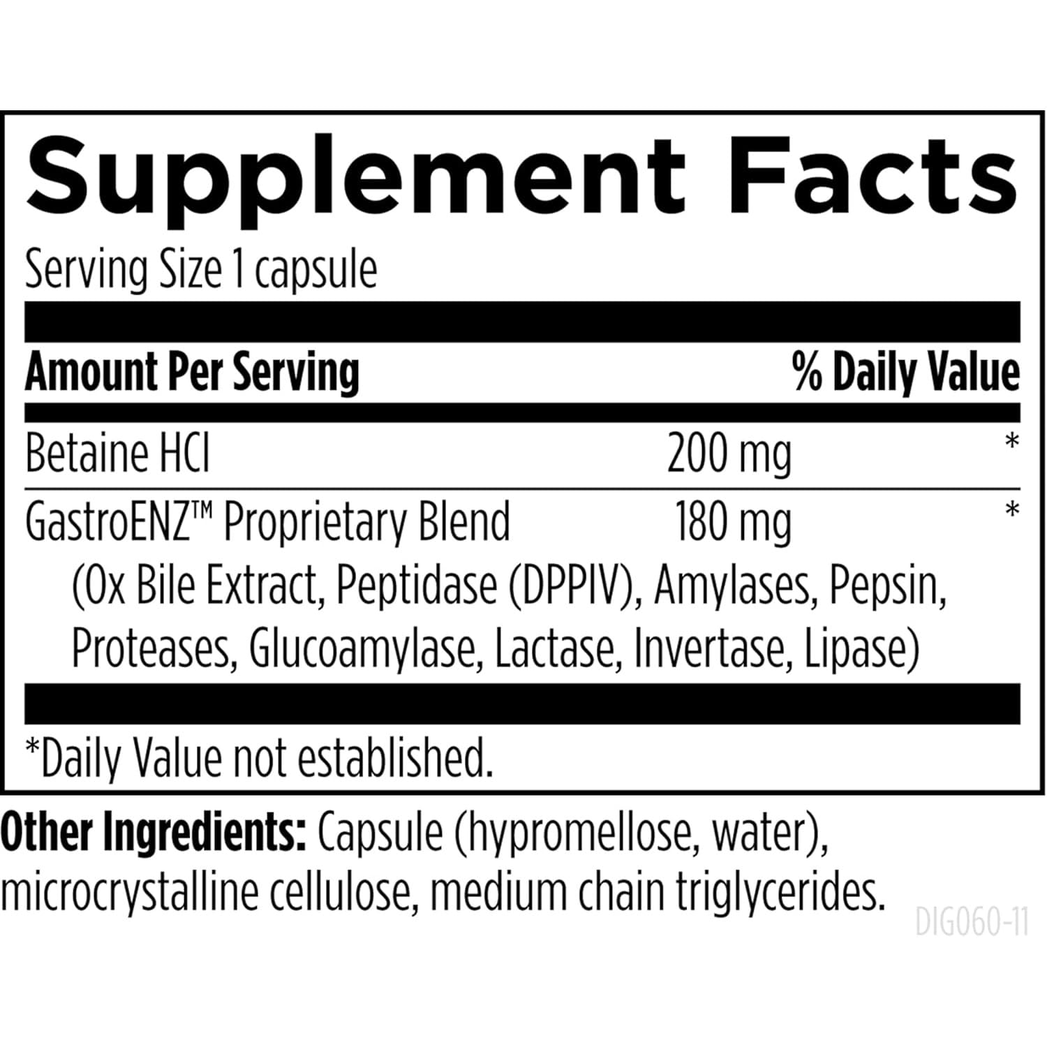 Digestzymes Digestive Enzymes with Betaine HCl

