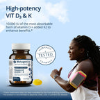 Metagenics Vitamin D3 and K2 Softgels Immune & Heart Health

