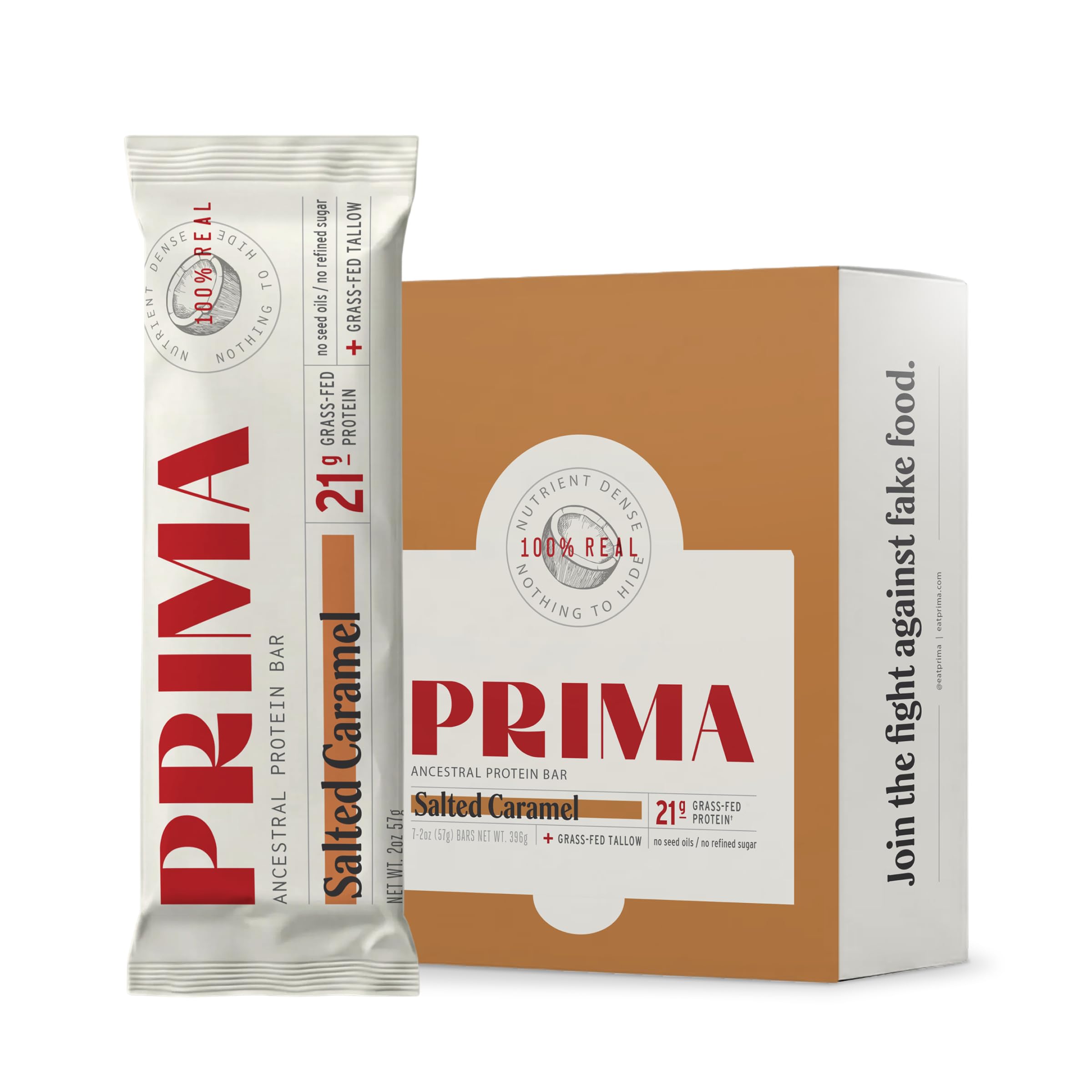 Prima Ancestral Protein Bar - Grass-Fed Whey + Collagen
