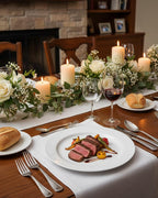 bUCLA Disposable Dinner Plates - Premium Plastic Tableware


