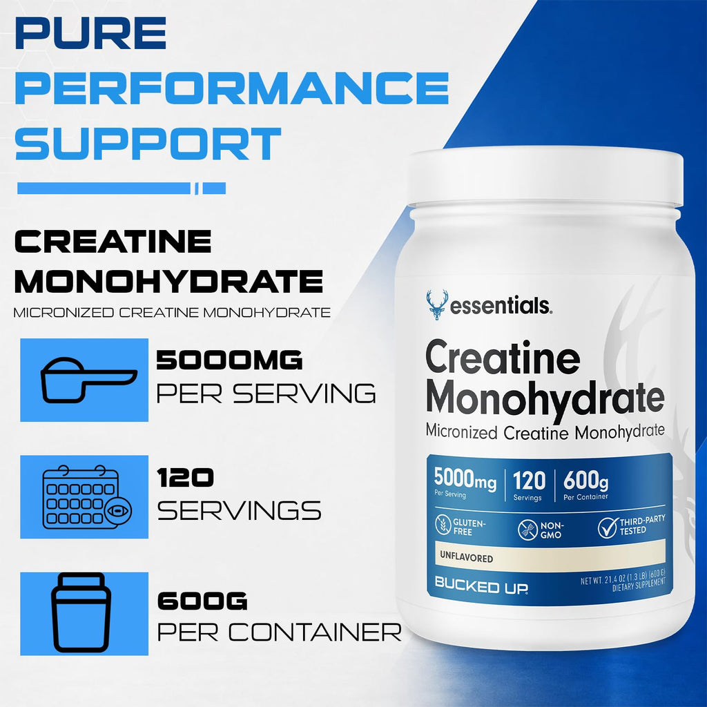 Bucked Up Creatine Monohydrate Micronized Powder

