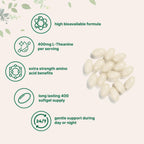 Micro Ingredients L-Theanine 400 mg Softgels | Calming Focus

