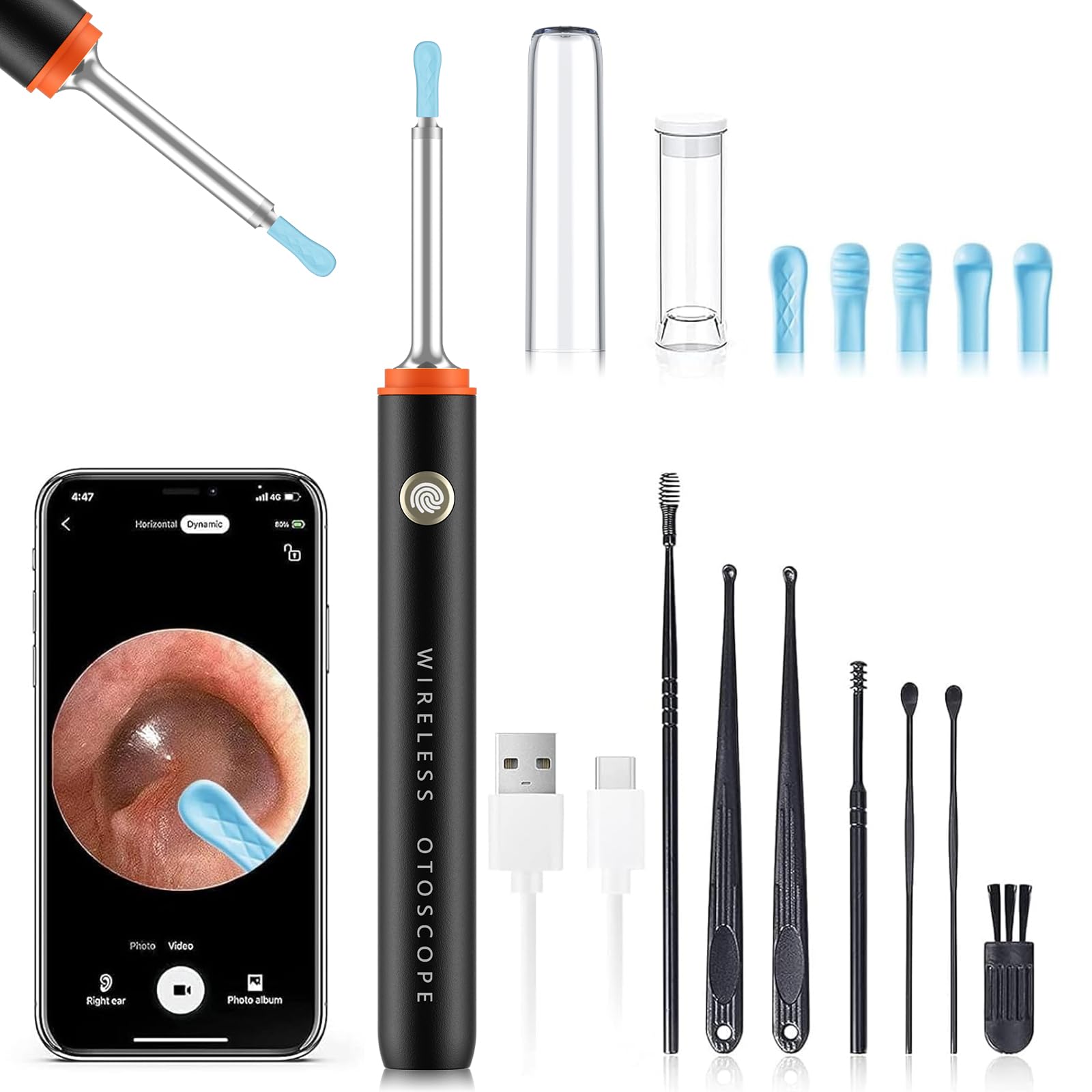 Yorsfun 3-in-1 Ear Wax Removal Kit with Ear Camera

