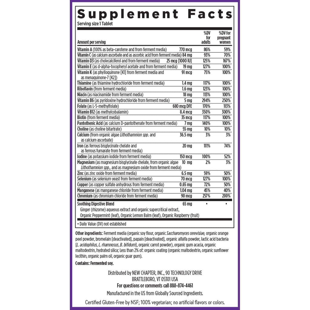 New Chapter Prenatal Multivitamin for Moms 35+ | Methylfolate

