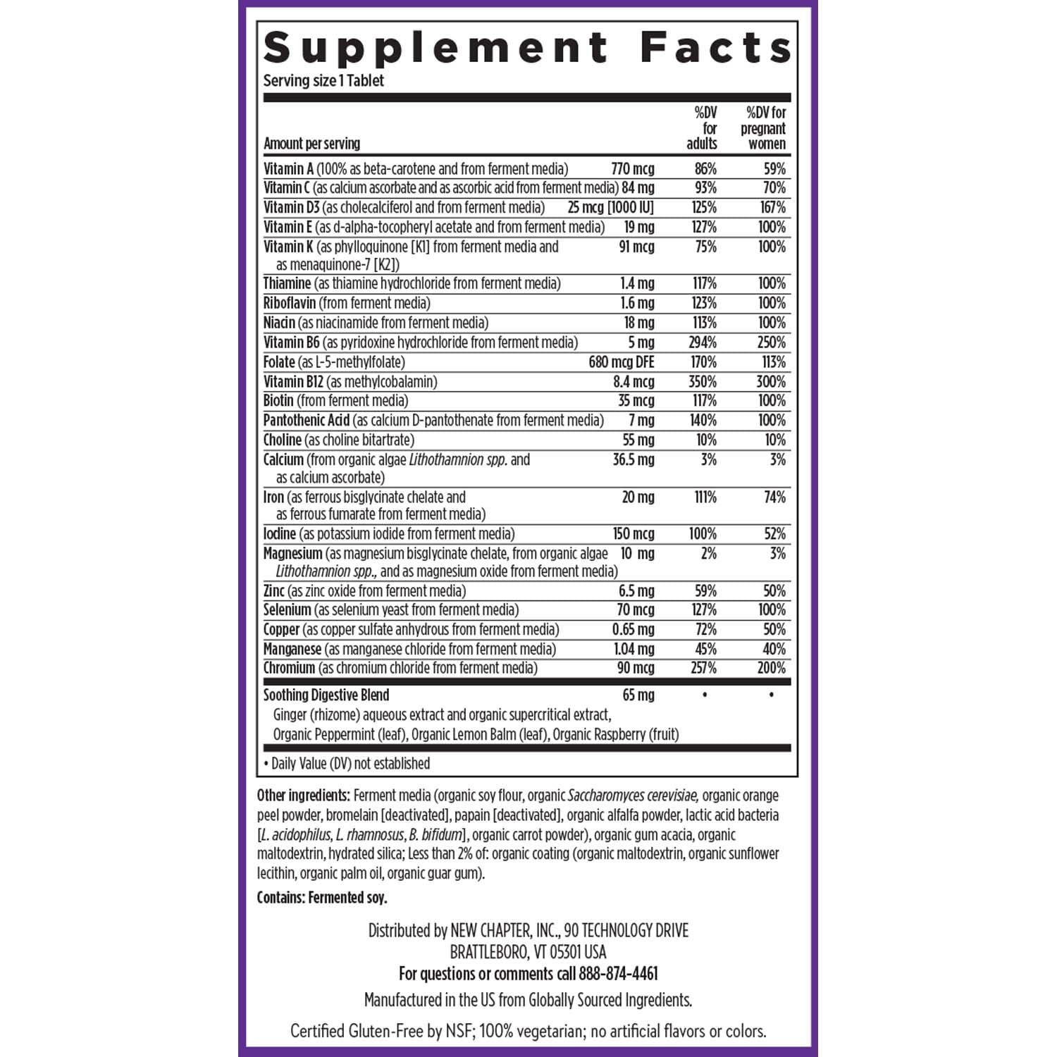 New Chapter Prenatal Multivitamin for Moms 35+ | Methylfolate

