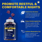 Melatonin Gummies 30mg for Adults with L-Theanine - Berry

