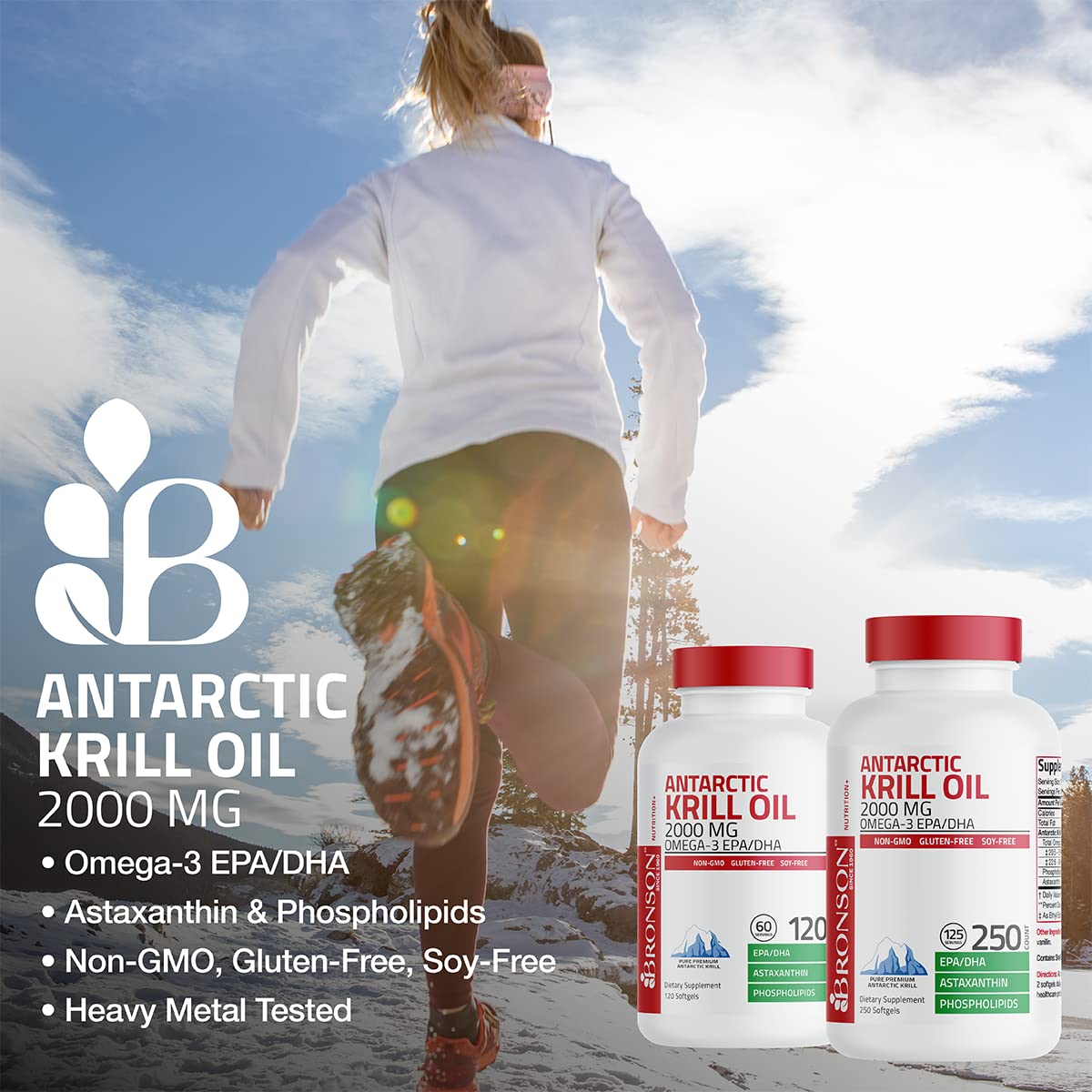 Bronson Antarctic Krill Oil | Omega-3 EPA/DHA

