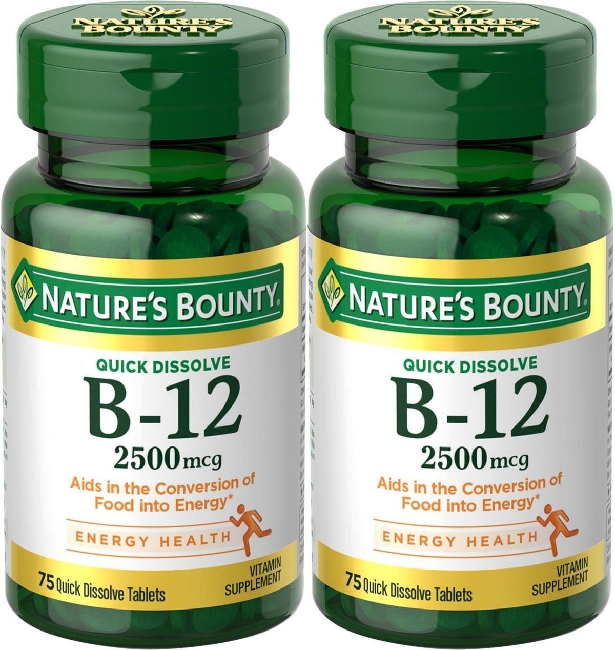 Nature's Bounty Vitamin B-12 Quick Dissolve 2500 mcg Sublingual