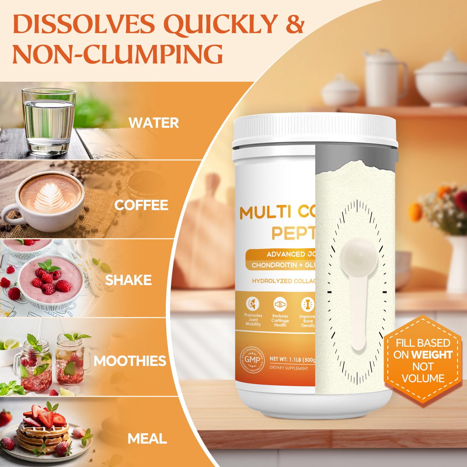 Nature Target Multi-Collagen Peptides Powder for Joint & Skin

