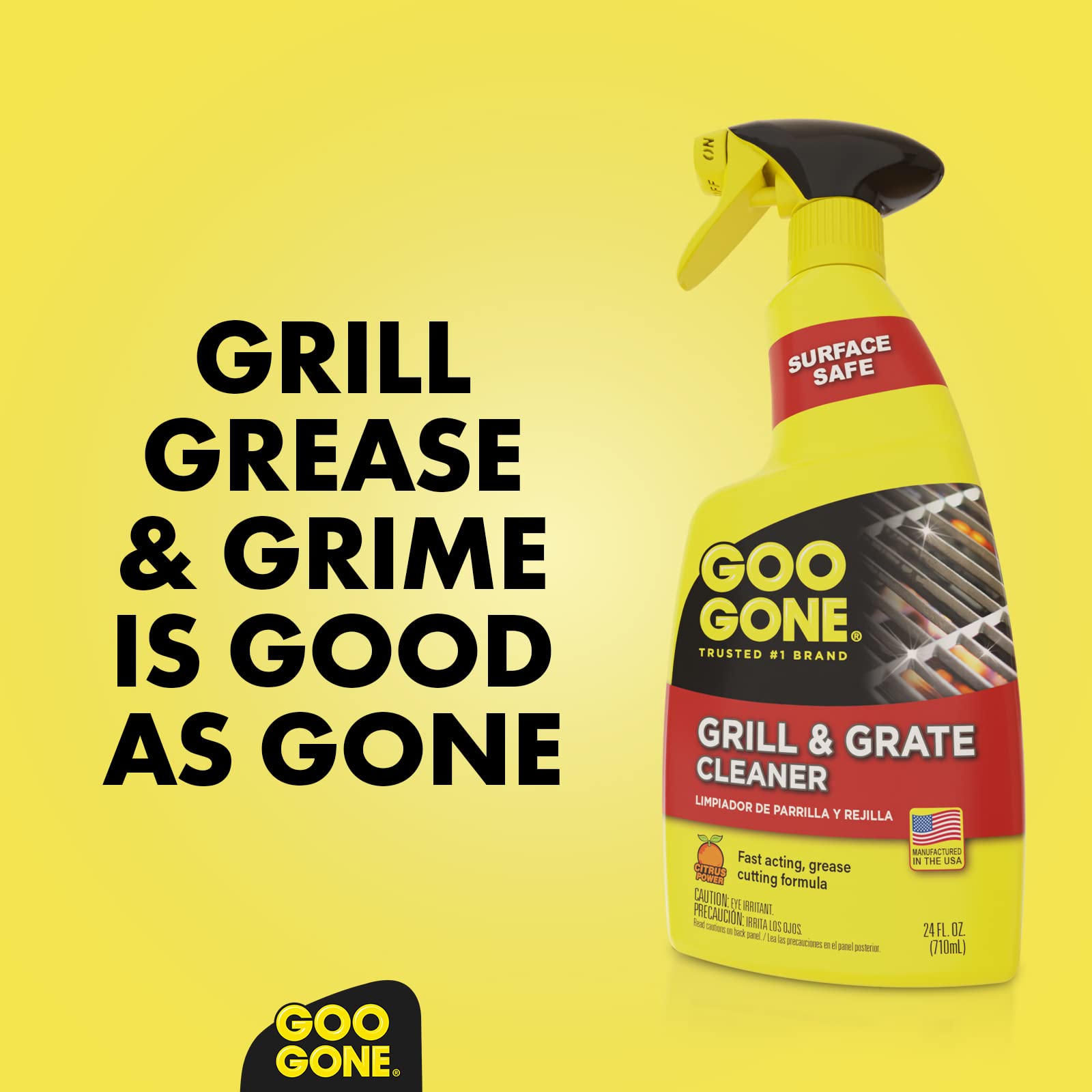 Goo Gone Grill and Grate Cleaner Spray for Grills and Smokers

