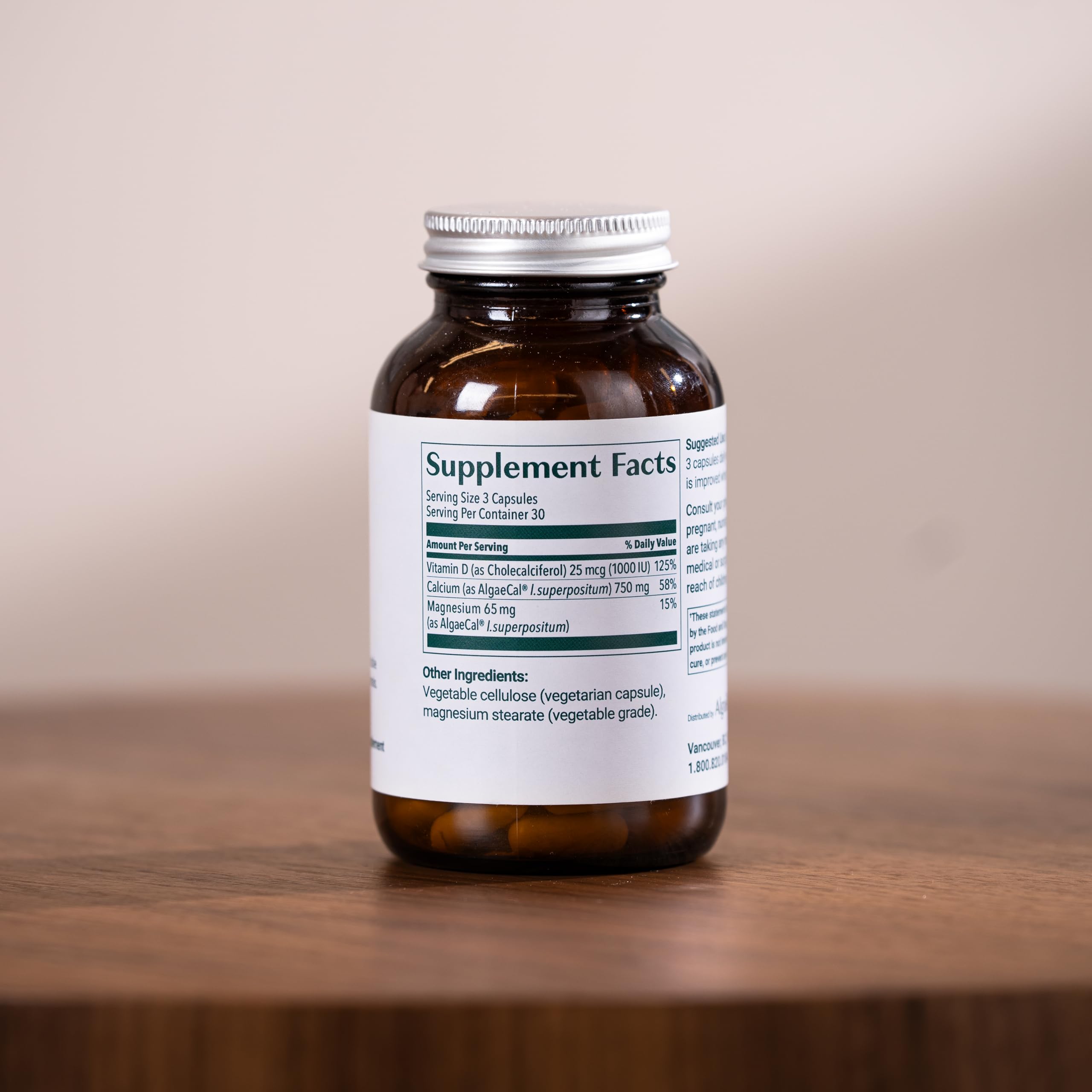 ALGAECAL Plant Based Calcium with Vitamin D3 1000 IU

