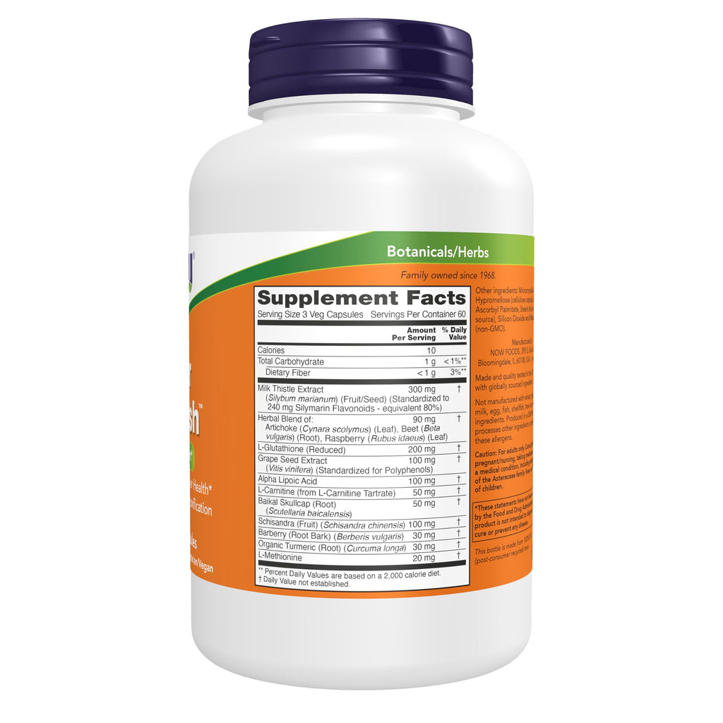 NOW Foods Liver Refresh Milk Thistle Supplement

