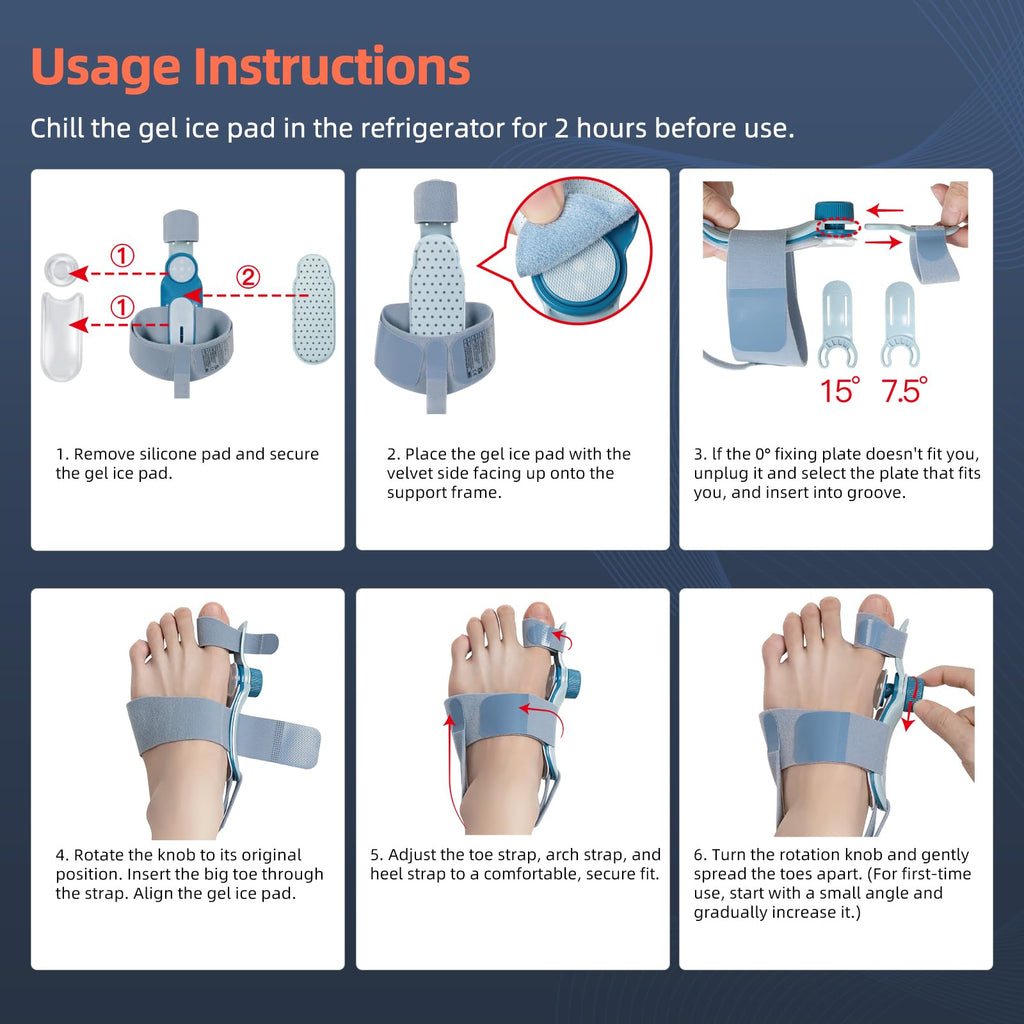 Bunion Corrector for Toe with Cold Pad | Precise Realignment


