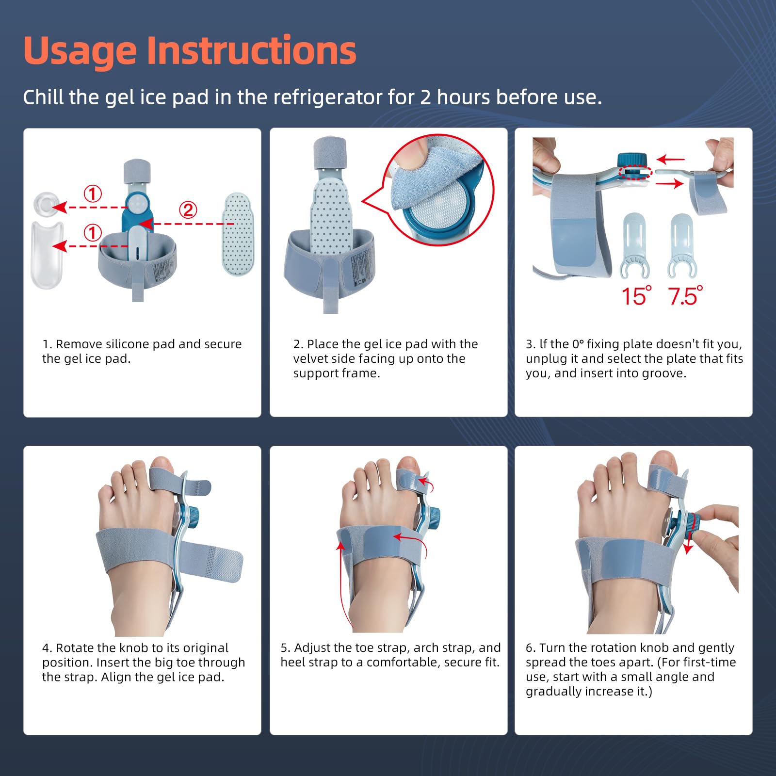 Bunion Corrector for Toe with Cold Pad | Precise Realignment

